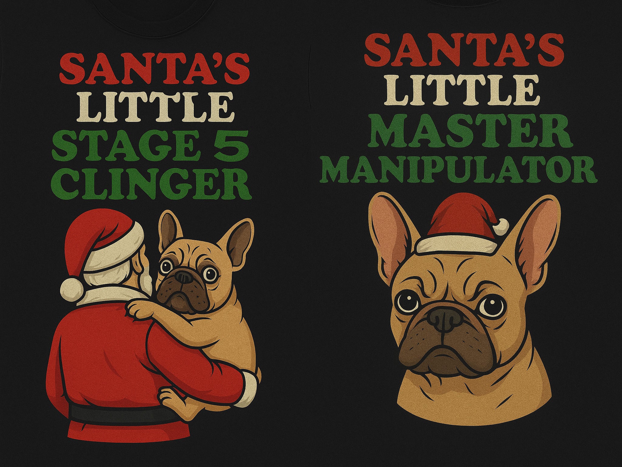 Santa’s Little Monsters Cling & Control Frenchie Bundle